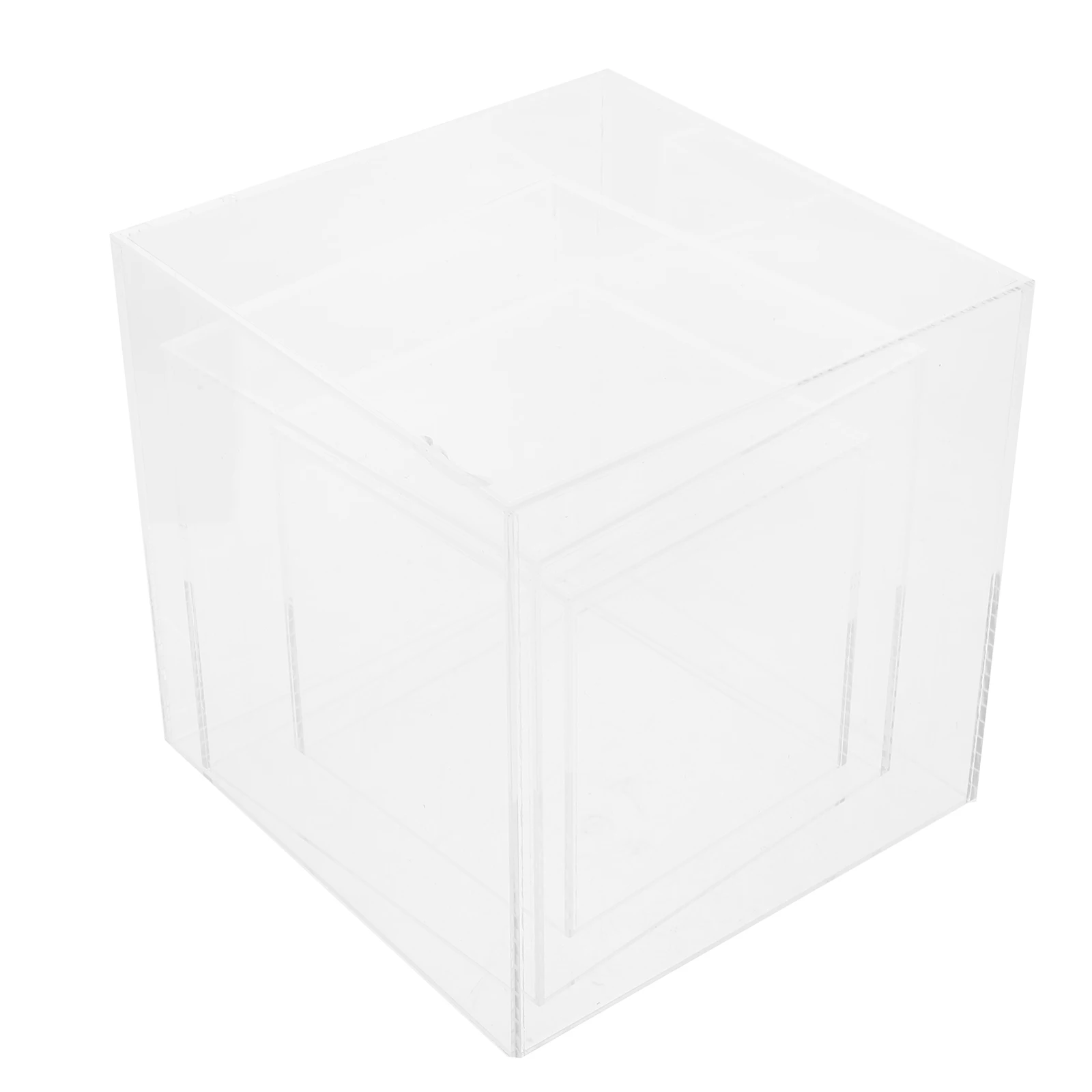 

3pcs Acrylic Display Boxes Storage Cube Riser Jewelry Base Clear Case Holder Nesting For Display