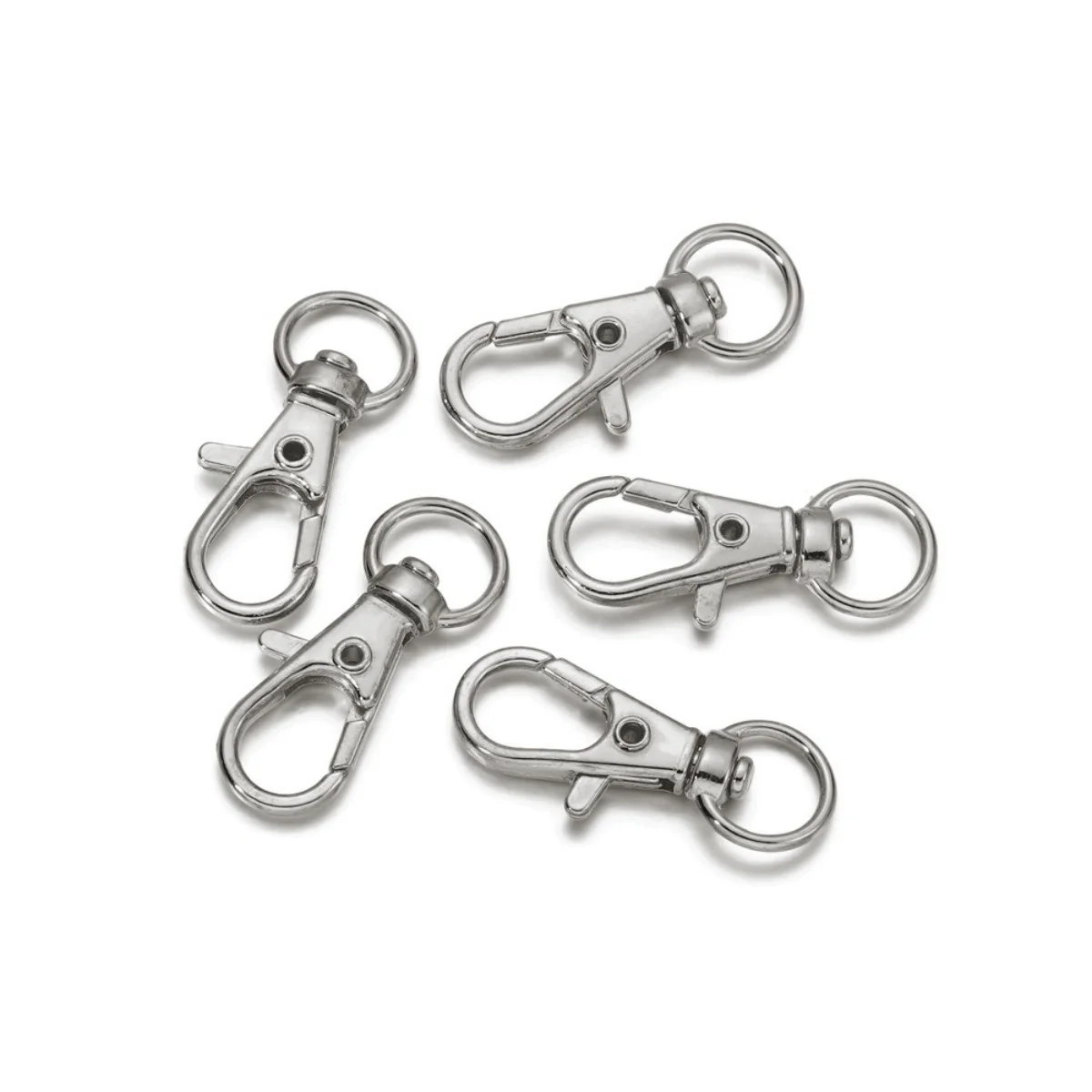10pcs/lot Split Key Ring Swivel Lobster Clasp Connector For Bag Belt Dog Chains DIY Jewelry Making image 6