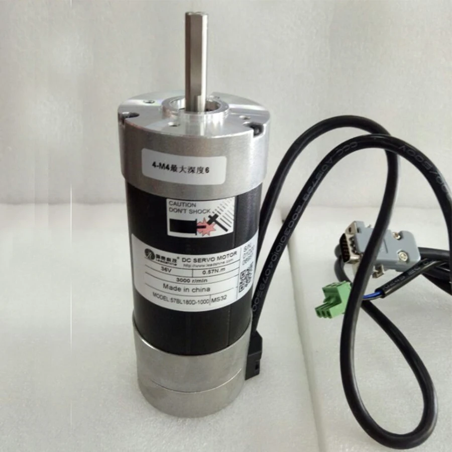 Leadshine 57BL180 (라운드 플랜지) NEMA 23 180 와트 브러시리스 DC 서보 모터 통합 4000 PPR 증분 인코더
