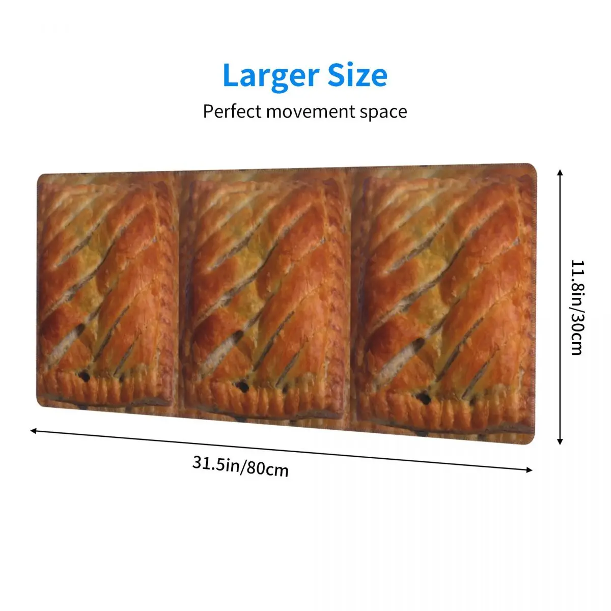 Greggs Steak Bake Large Mouse Pad Computer Keyboard Mouse Mat Gamer PC Laptop Desk Mat Office Accessories Table Mats