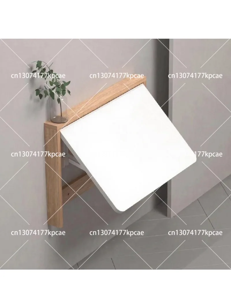 Invisible Wall-Mounted Folding Table Board Solid Wood Computer Desk Small Apartment Multi-Functional Wall Book Table