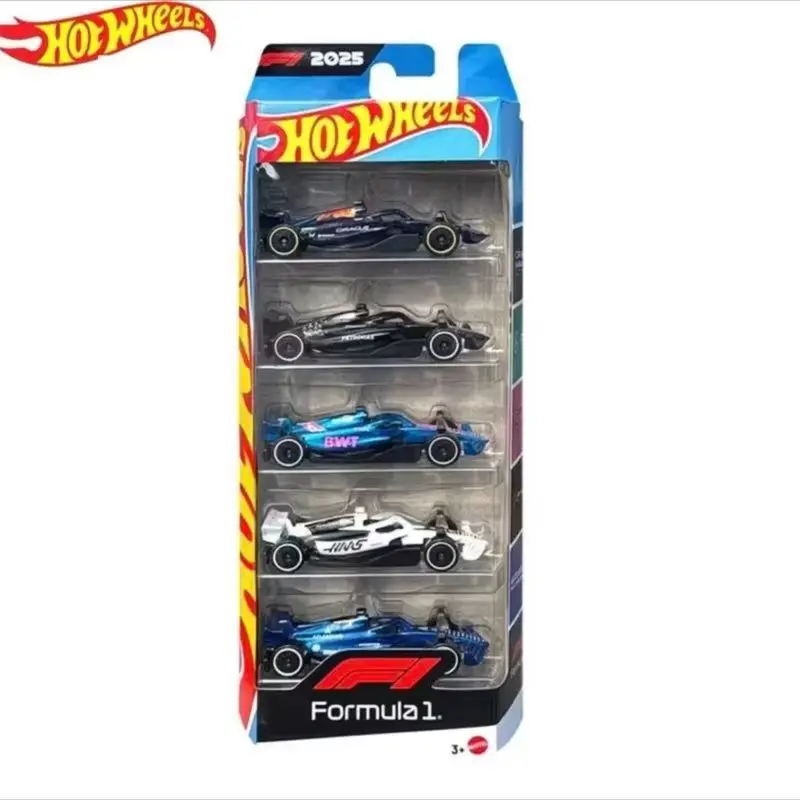 

New Hot In Stock Hot Wheels X Formula 1 Jln11 Collectible Car 1/64 Toy Set 5 Packs Diecast Vehicle Gift Gifts