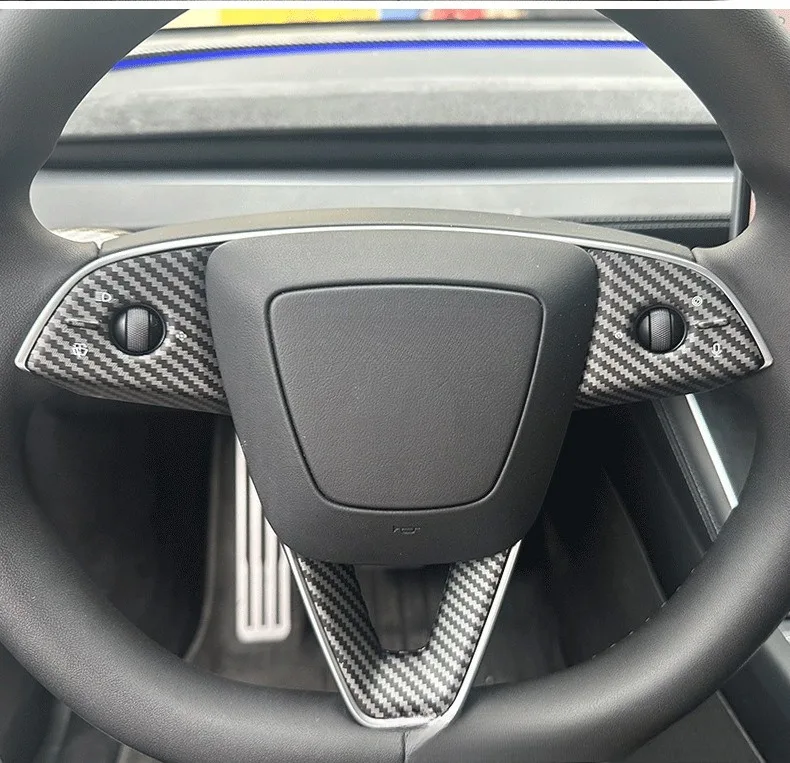 Lenkradabdeckung für Tesla Model Y Juniper Model 3 Highland 6-Sitzer ModelYL Lenkradschutz Dekorative Verkleidung – Detail 20