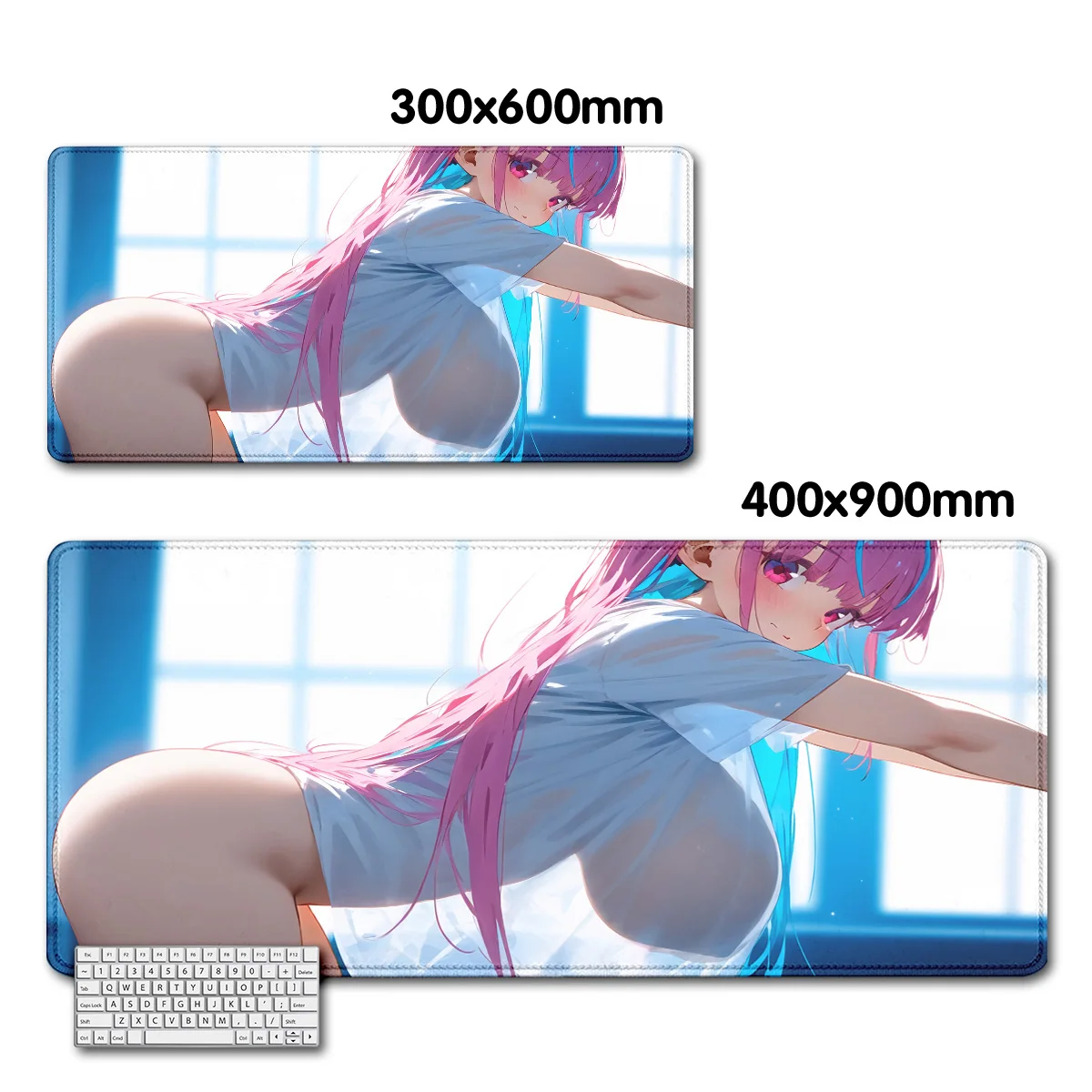 Minato Aqua Hololive Anime mousepad kenar kilitleme klavye sümen adet oyun kabine halı dizüstü bilgisayar faresi ped Kawaii kız masa Mat