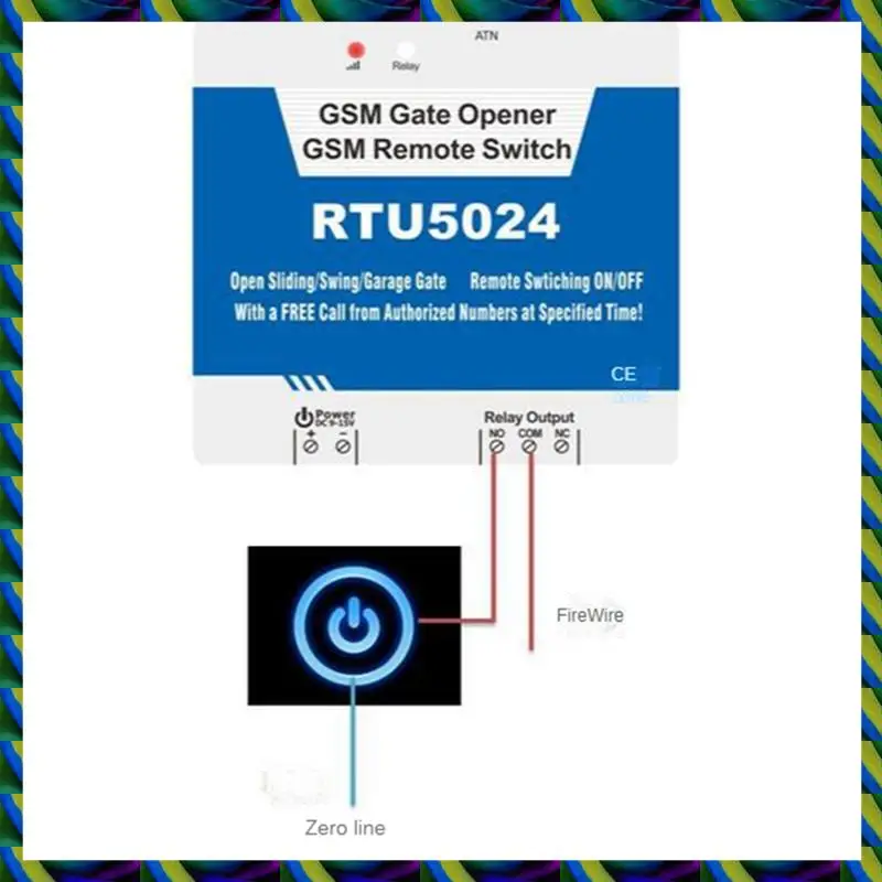 

Daily RTU5024 GSM Gate Opener Relay Switch Wireless Remote Control Door Access Long Antenna 850/900/1800/1900Mhz