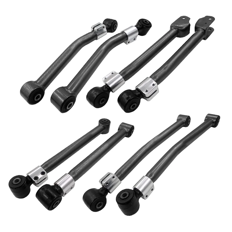 

Регулируемые по длине восьмиточечные стойки-тяги для Wrangler JK, передние и задние осевые стойки, тяга-стабилизатор, фаркоп, автомобильные аксессуары