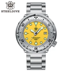 Steel dive sd1986 Thunfisch mechanische Uhr Edelstahl Lünette 300m wasserdichte Schweizer super leuchtende nh35 Uhrwerk Tauch armbanduhr