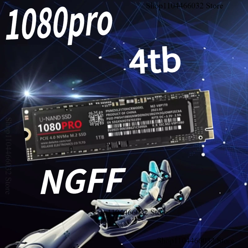 1080pro 4tb 2tb 1tb SSD originale M2 2280 PCIe 4.0 NVMe SSD Unità a stato solido