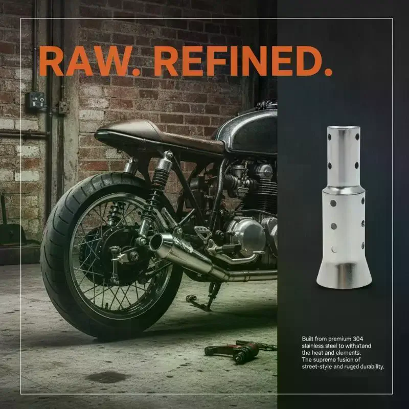 

Eco-friendly Universal Motorcycle Exhaust DB Killer Front Mid End Noise Cancelling Catalyst Muffler for Daily Commute
