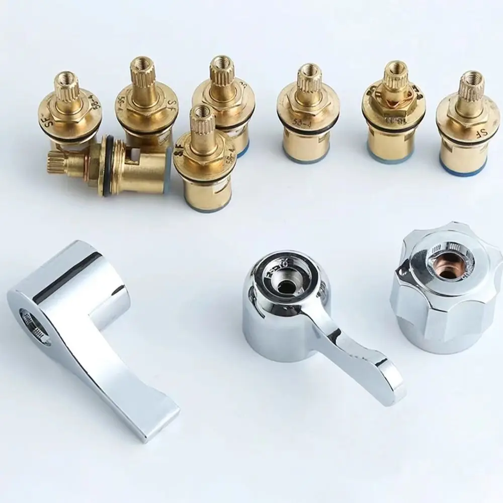 1Pcs Quick Opening Faucet Repair Accessories Switch Handle Copper Faucet Valve Core Bathroom Fittings Easy Installation