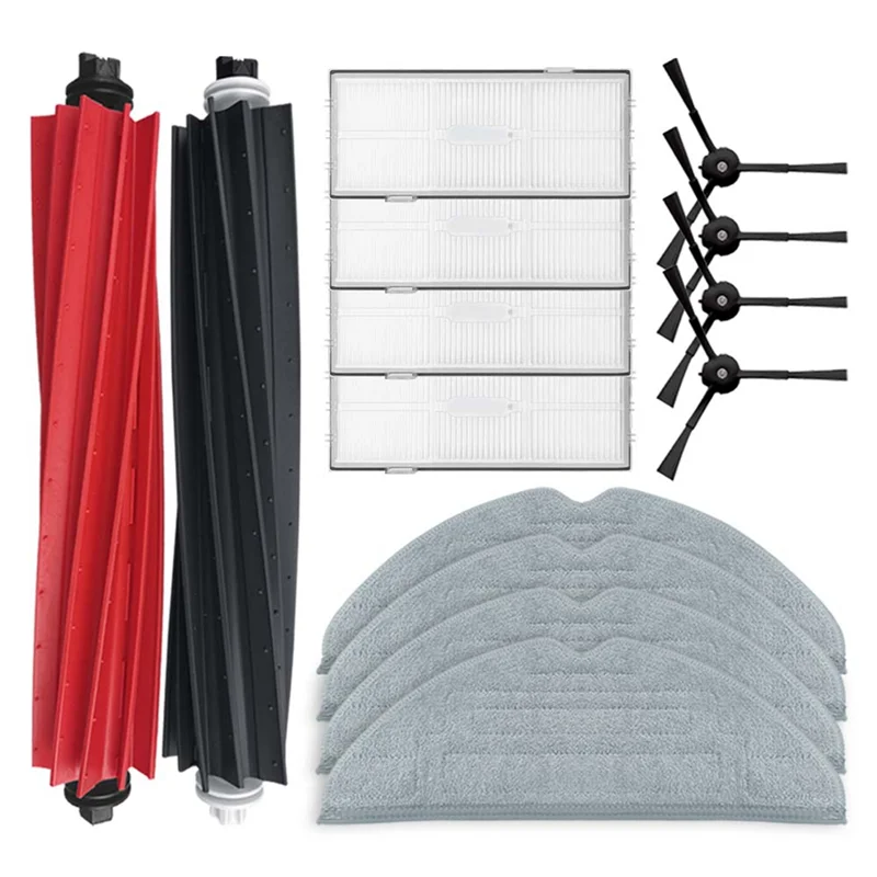 

A94E-For Roborock S8 S8 Pro Ultra S8+ Spare Parts Main Side Brush Mop Cloth HEPA Filter Spare Parts Accessories