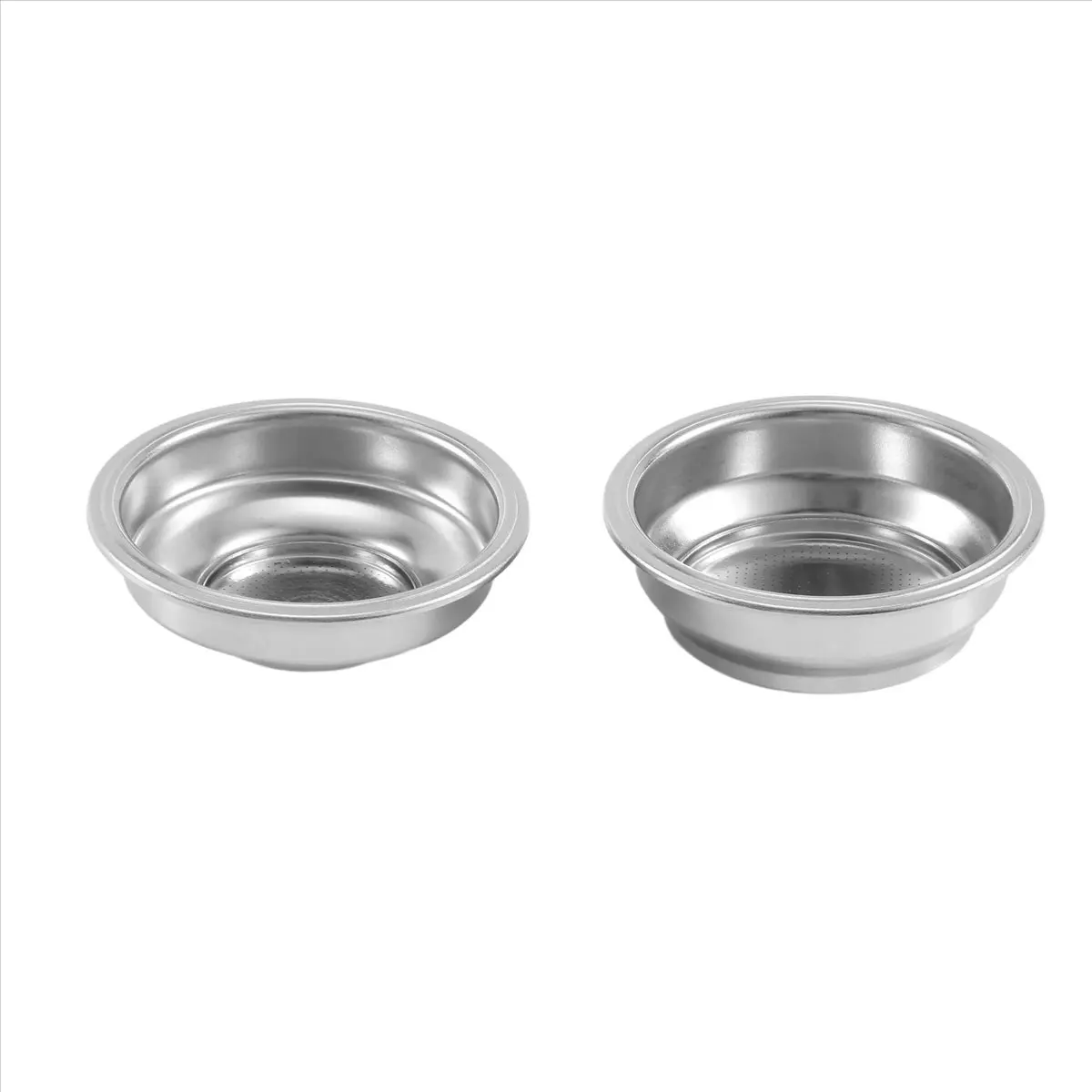 DT34 2PCS Stainless Steel 58mm Coffee Tea Filter Basket for Espresso Coffee Machine Accessories Pressurized Powder Bowl