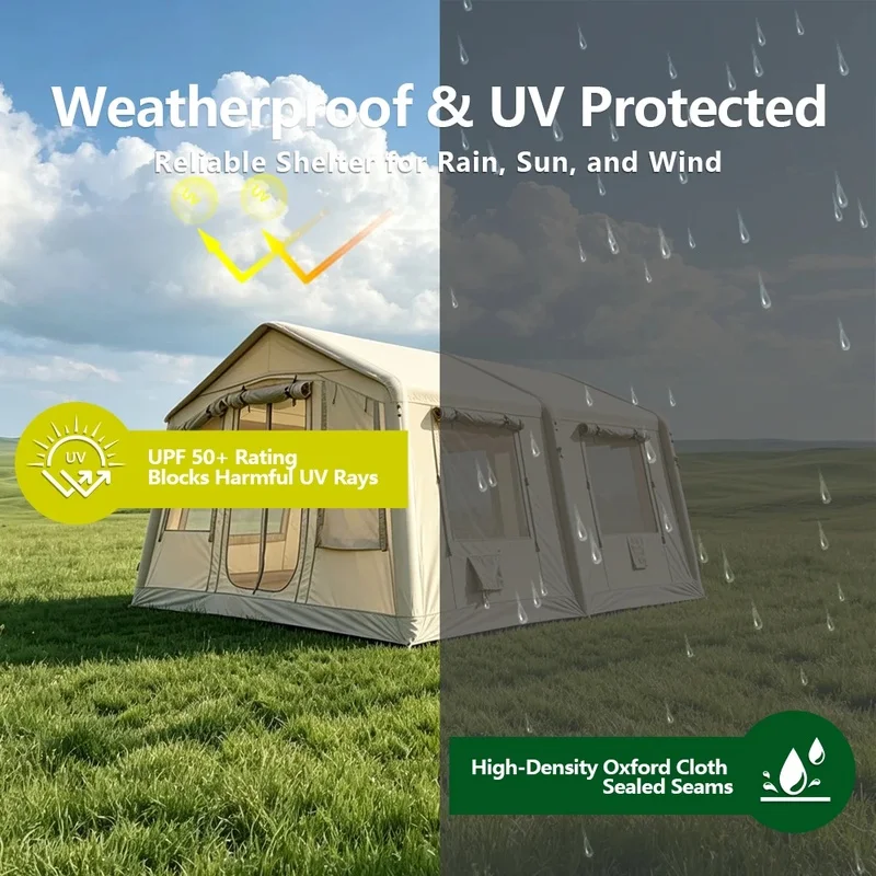 Best Seller Rainproof Outdoor Inflatable Tent Family Use