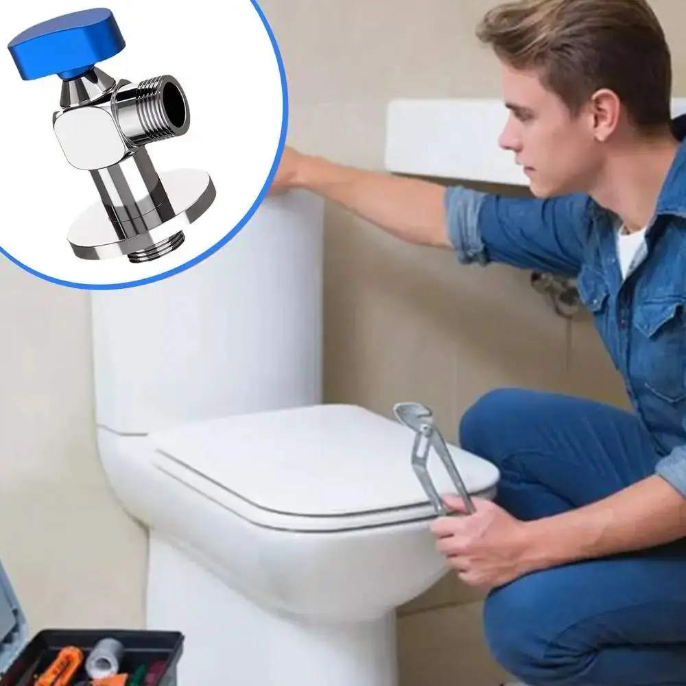 

Герметичный запорный клапан водопроводной трубы Высокоточный латунный угловой клапан для горячей и холодной воды Прочный водяной клапан управления резьбой Душевые устройства