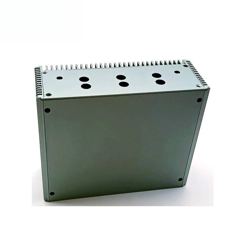 180*66mm CNC Aluminum Profile Shell Fanless Mini Controller Housing Heat Dissipation PC Outer Case