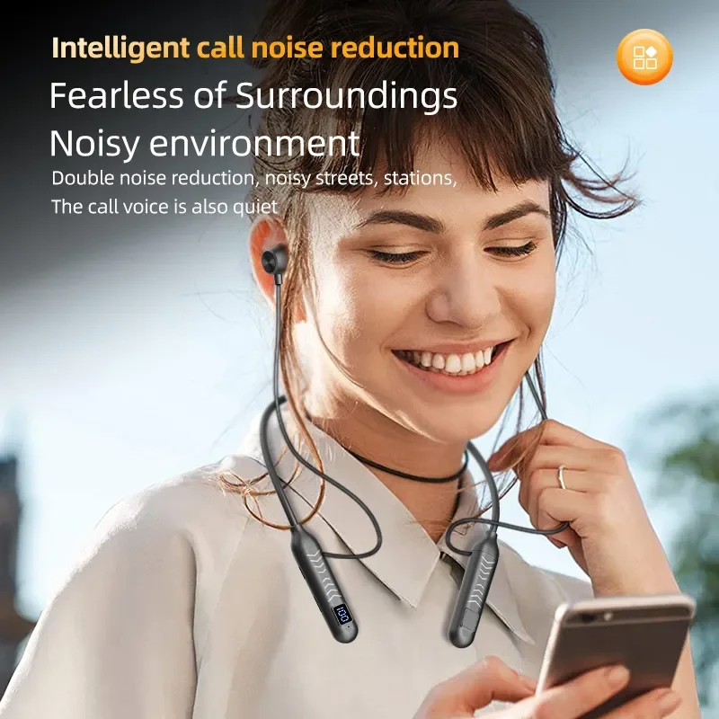 2026 New True Wireless BT Headphones: High Quality, Long Life, Digital Display and Pluggable Memory Card Playback!