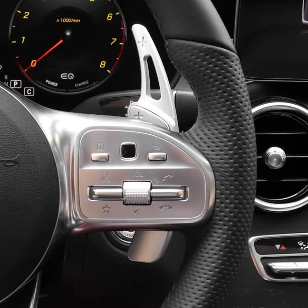 عجلة توجيه سيارة مجداف المتحولات الألومنيوم التحول مجداف شفرة لبنز A B C E GLE GLA GLC الفئة W176 W205 W246 C117 W218 #6