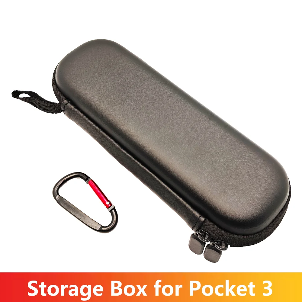 Storage Case for DJI Osmo Pocket 3 Hard Shell Bag with Carabiner Hook Protective Pouch Portable Travel Gimbal Camera Accessories