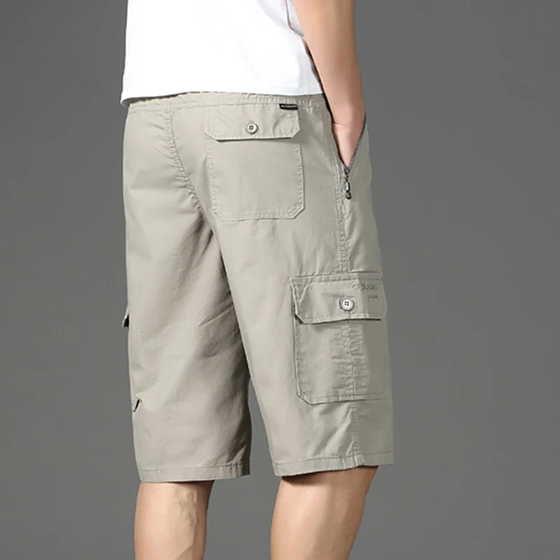 

Летние мужские хлопковые шорты-карго мужские армейские военные тактические мужские пляжные шорты мужские повседневные однотонные шорты с несколькими карманами