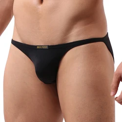 Men's Sexy Underwear Briefs Solid Color Soft Low Waist Brief Shorts Low Waist Underpants Male Panties