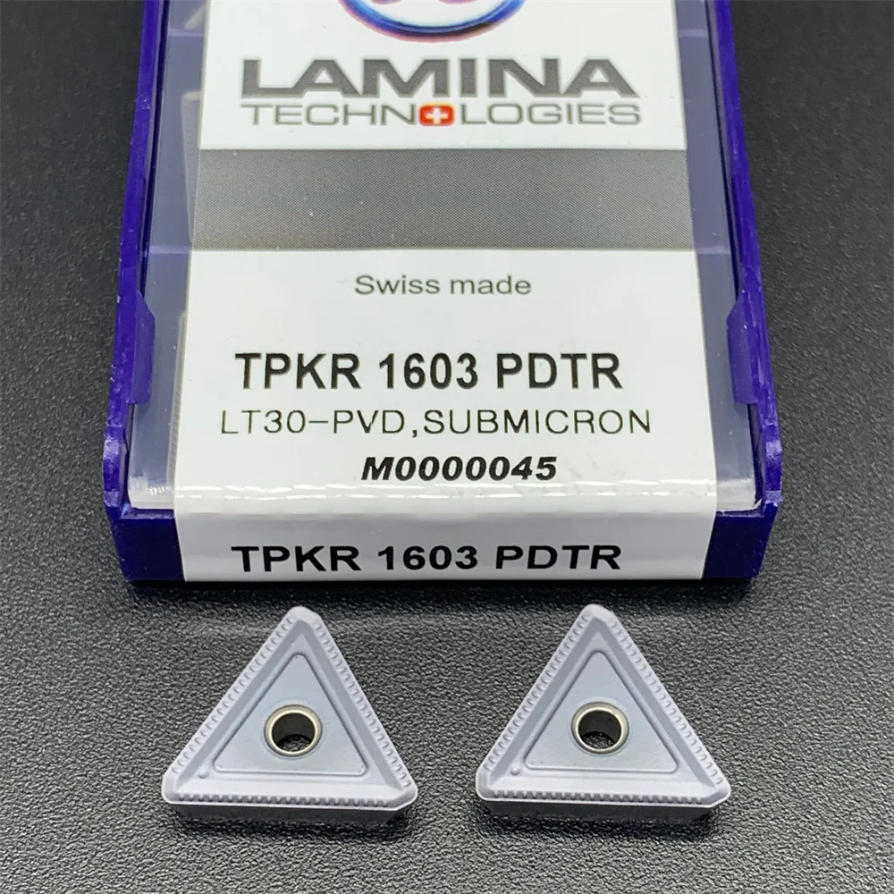 10pcs LAMINA TPKR1603 PDTR LT30 TPKN1603 PDTR LT30 carbide insert TPKR 1603 lathe tool CNC turning insert TPKN 1603 cutting tool