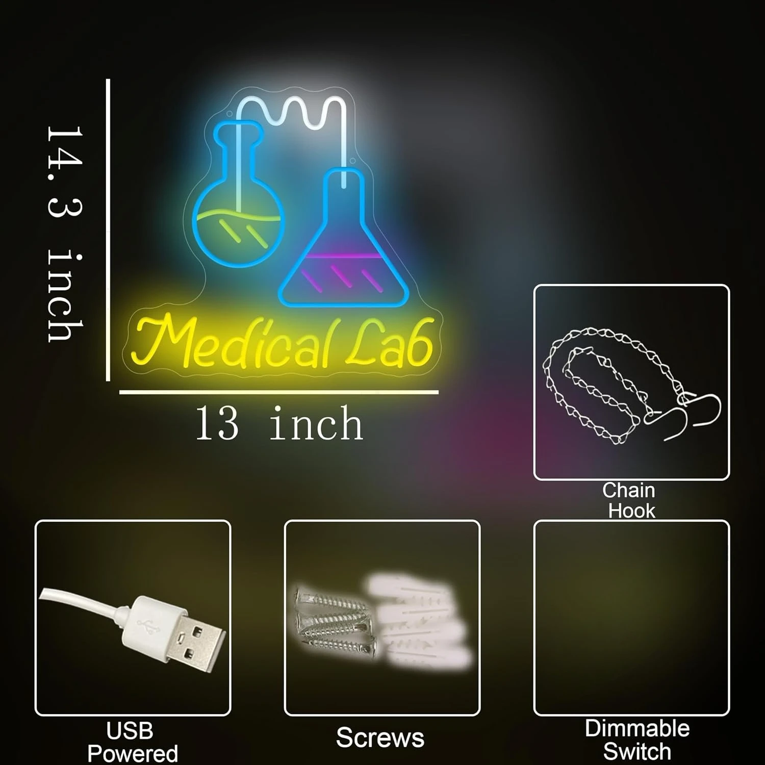 ป้ายไฟนีออนห้องปฏิบัติการวิทยา - Medical Lab And Science บทวิจารณ์และราคา