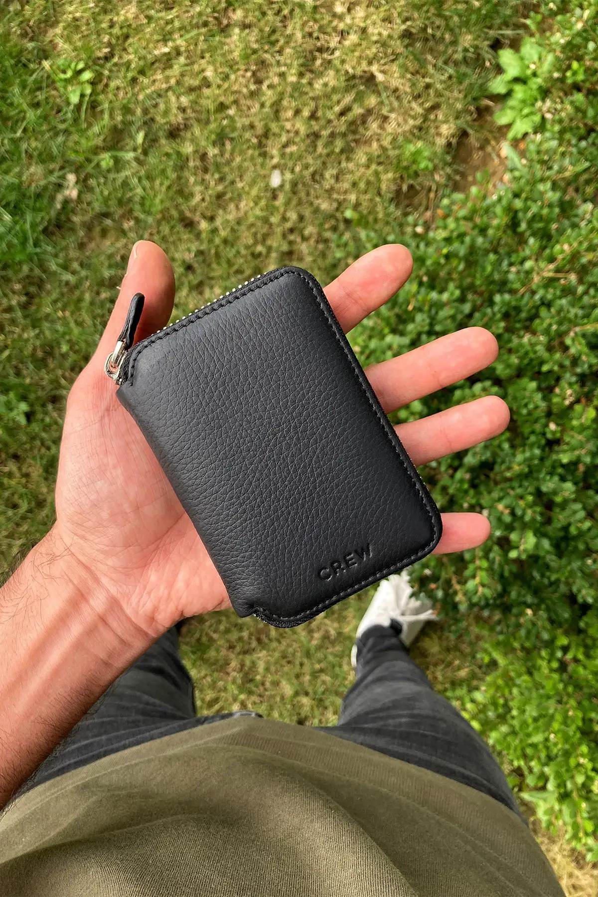 

Small Size Real Genuine Leather Mini Black Wallet Men's Gift Products Money Bags Easy Portable Design Products Men's Hand Bags