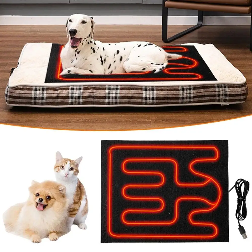 USB Heating Film Warm Folding Heated Sheet Waterproof Car Seat Mat Cushion Heat Pad For Pet Reptile Winter Climbing Heating Pads