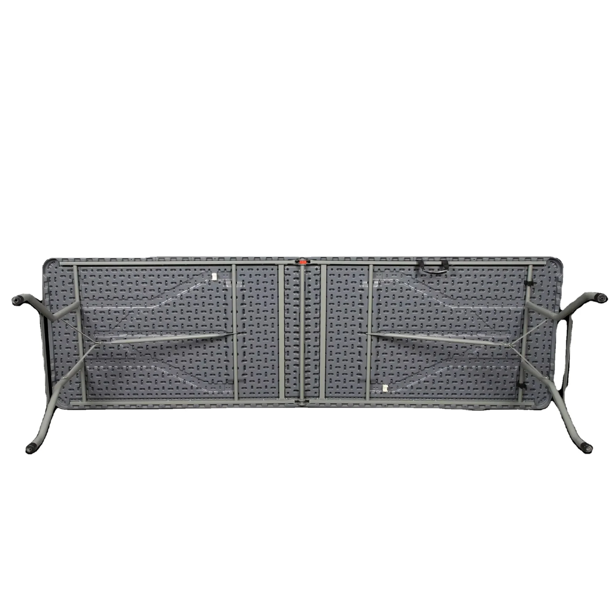 Grey Outdoor Rectangular Storage Table for Camping and Folding Plastic Tablepromote sales