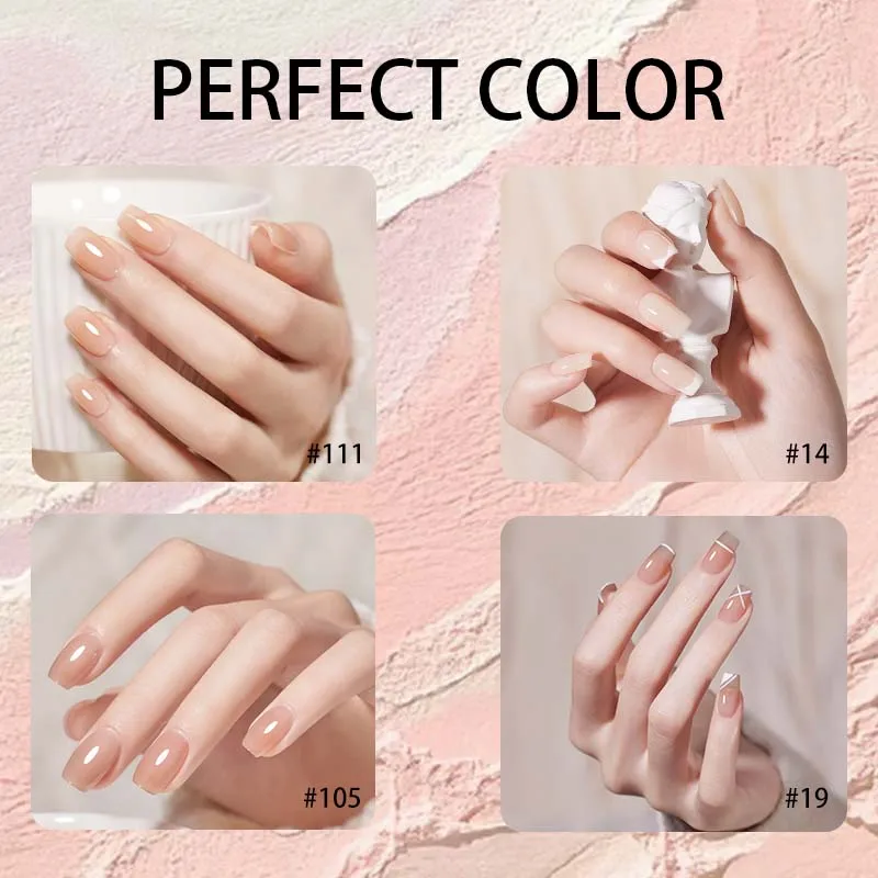 COLOR parfait 12ml Gel constructeur pour ongles 8 couleurs vernis à ongles brun fortifiant Gel dur pour Extension d'ongles Gel rose
