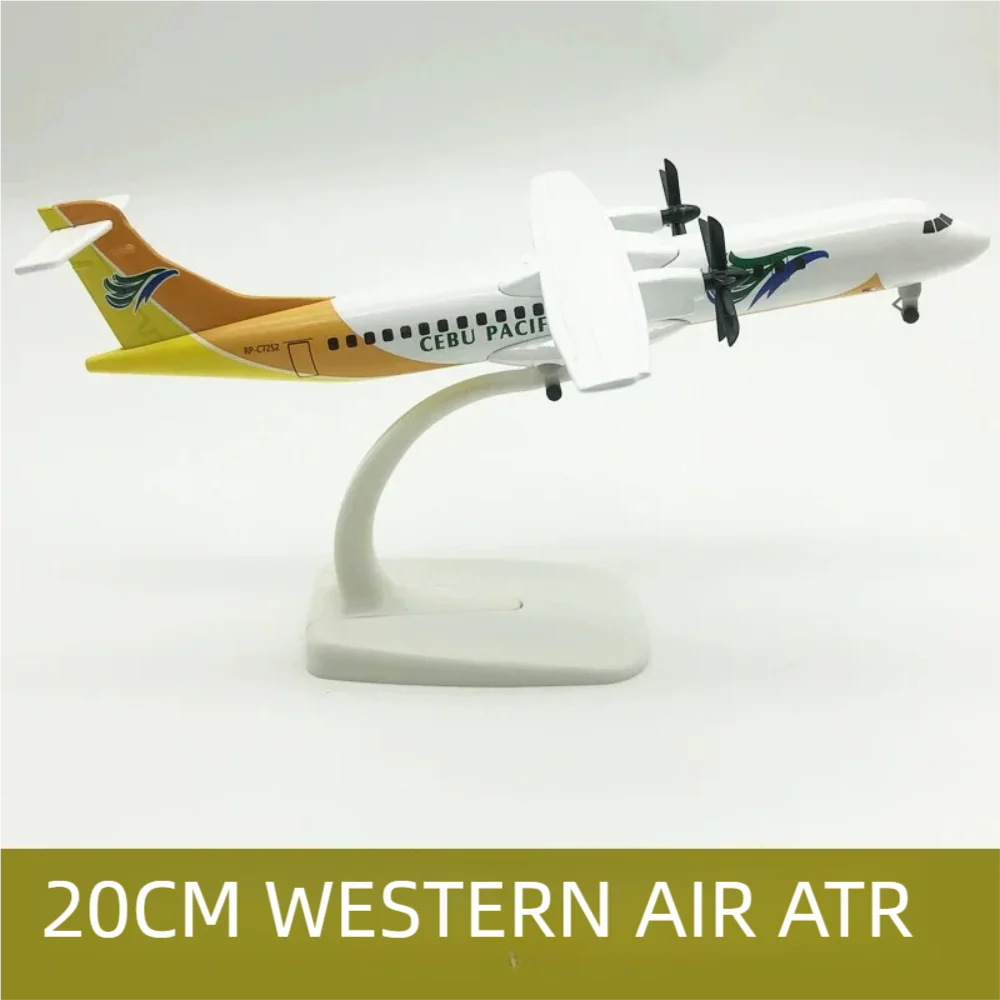 

Самолет 20 см ATR Airlines, имитация сплава, модель самолета, детские игрушки, сувенирная коллекция самолетов, подарок, украшение для спальни