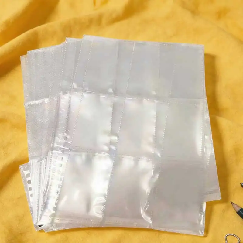 

30 шт. прозрачных папок формата B5 с 1-12 карманами, прозрачные пластиковые папки-скоросшиватели для хранения, защитные держатели для фото, карточек, страниц альбомов, коллекционные