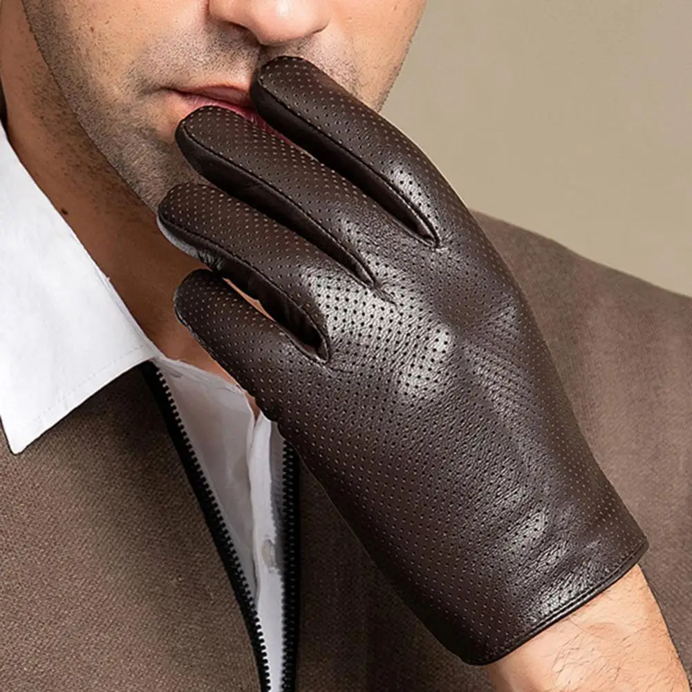 

Stylish Men Gloves Full Finger Well Sensitive Comfortable Sports Gloves Outdoor Accessories