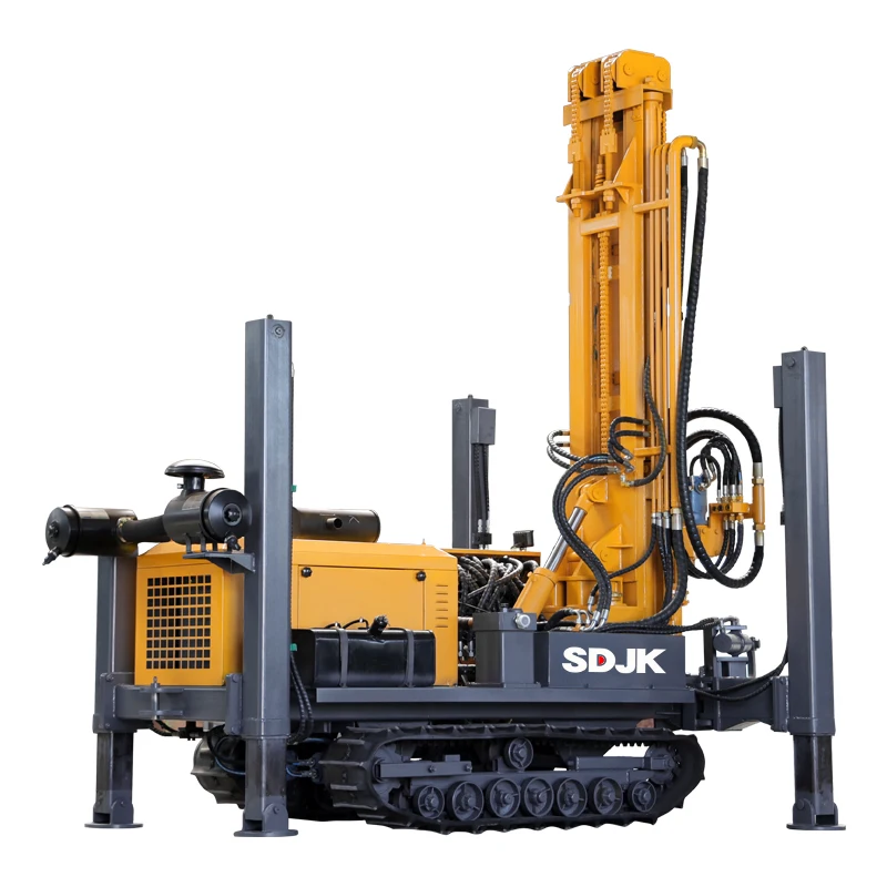 China 180m 200m Water Drilling Machinery Pneumatic Portable Hydraulic Jaw Water Well Drilling Rigs Borehole Drilling Rig Price