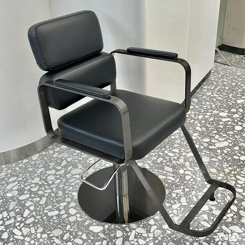 

New Hairdressing Chair Modern Simple Beauty Barber Chair Home Hair Salon Perm And Dye Hair Rotating Lifting Chair Wholesale