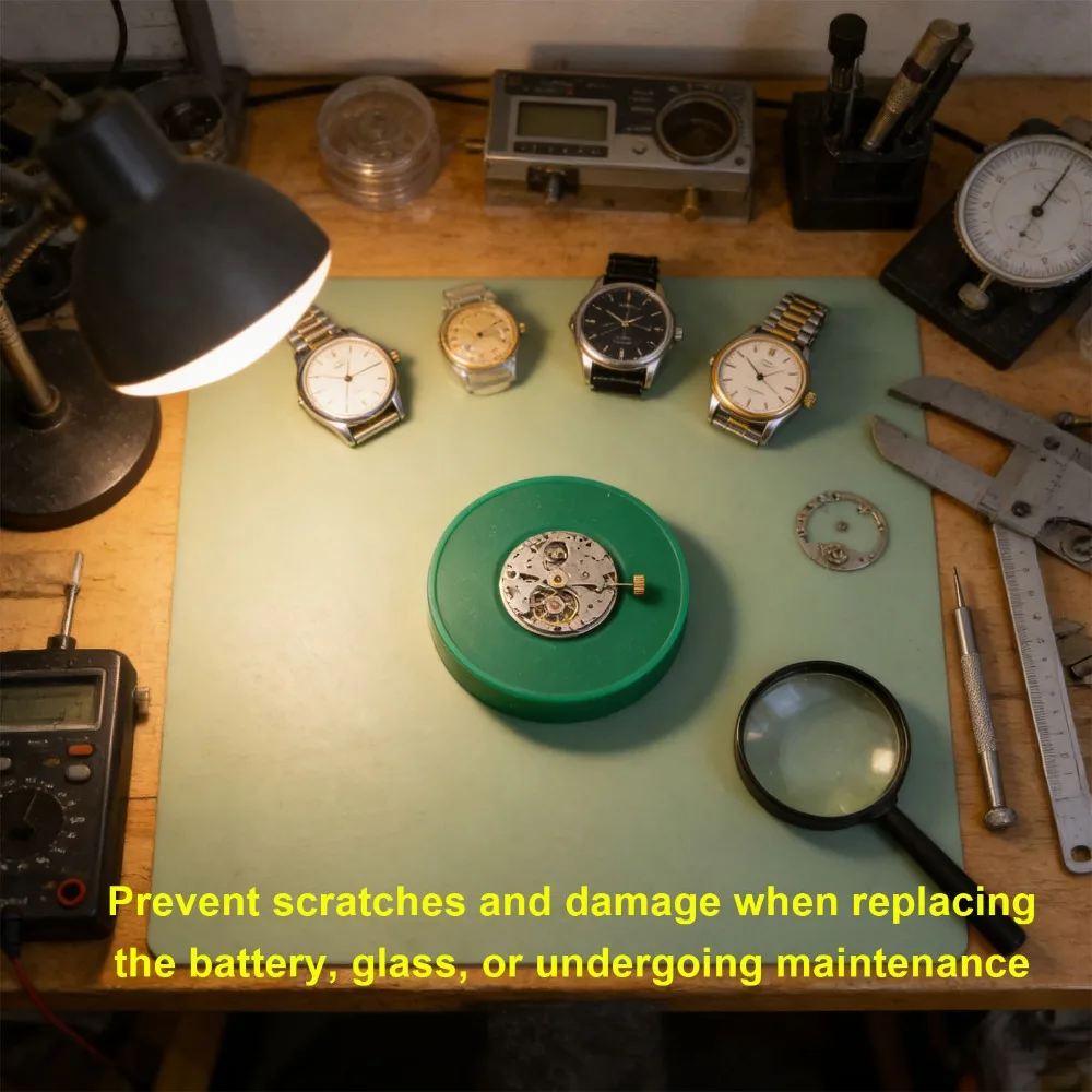 Essential Green Watch Movement Cushion Rubber Diameter 75mm Watch Case Pad Watch Battery Pad For Watchmakers