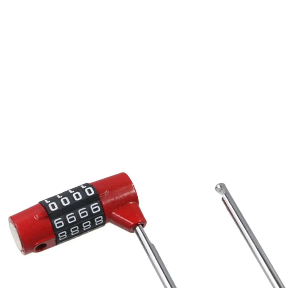

Durable 4 Digit Lengthened Shackle Lock Security Changeable Combination Padlock U-shaped Zinc Alloy Password Lock Trolley Case