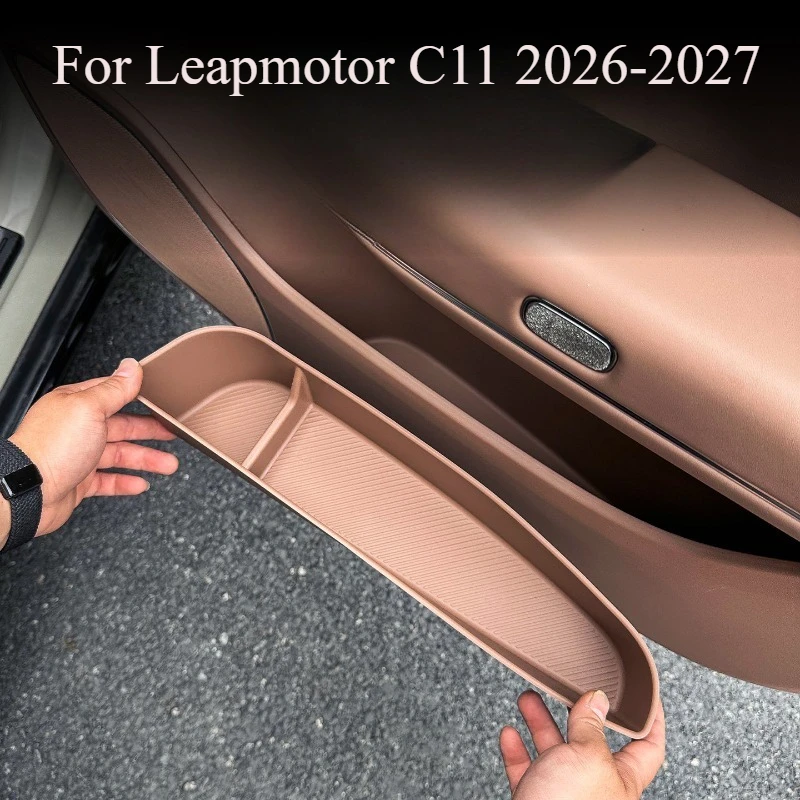 For Leapmotor C11 2026-2027 Interior Door Handle Storage Box Organizer Tray - Inner Door Pull Pocket Holder