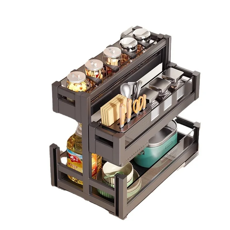 

seasoning pull basket kitchen small size drawer type extremely narrow pull