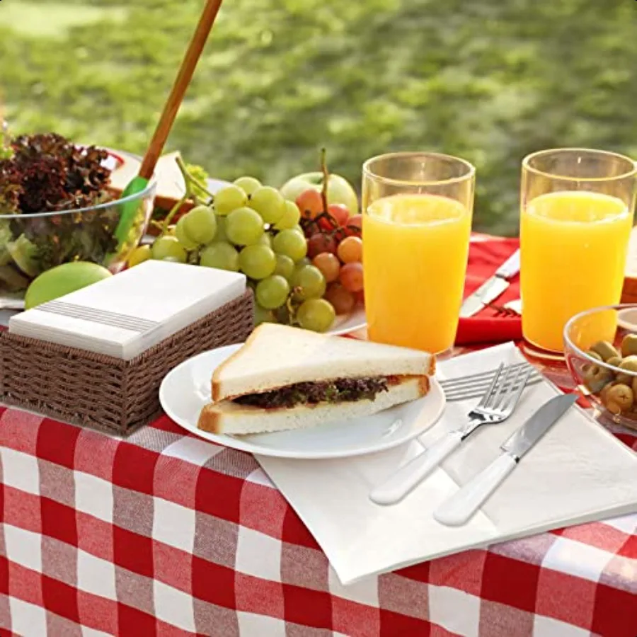 200 عبوة مناشف اليد للحمام، مناشف اليد الورقية، مناديل العشاء الورقية لحفلات المطبخ وحفلات الزفاف، Gra الداكنة