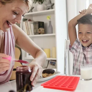 50 그리드 구미 곰 곰팡이 실리콘 귀여운 곰 젤리 곰팡이와 드롭퍼 캔디 초콜릿 퐁당 곰팡이 DIY 베이킹 장식 도구 6 최고의 판매 치킨 너겟 곰팡이 - №6