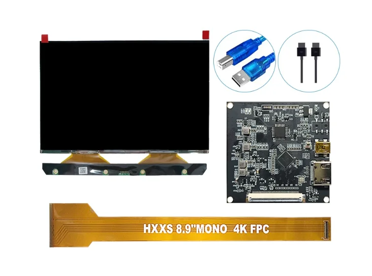 Tianma 8.9 Inch 4K 3840*2400 Monochrome Mono LCD Screen with HDMI board