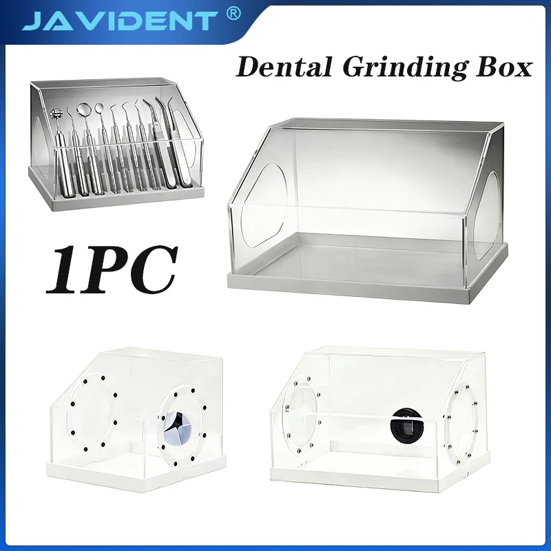 Acrylic Dental Grinding Tray, Instrument Tray Protective Cover, Medical-Grade Transparent Thickened Dental Tray 1Pcs