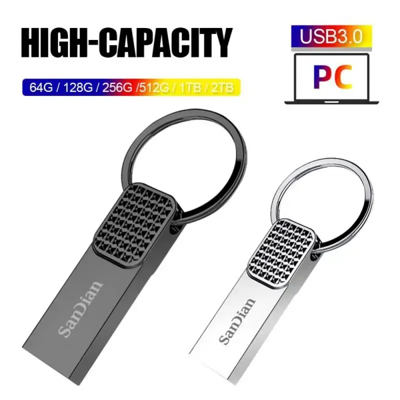 Оригинальный флэш-накопитель USB, OTG 512 ГБ, Металлический Высокоскоростной флеш-накопитель объемом 1 ТБ, 128 ГБ, портативный водонепроницаемый флеш-накопитель Type-C, флэш-накопитель