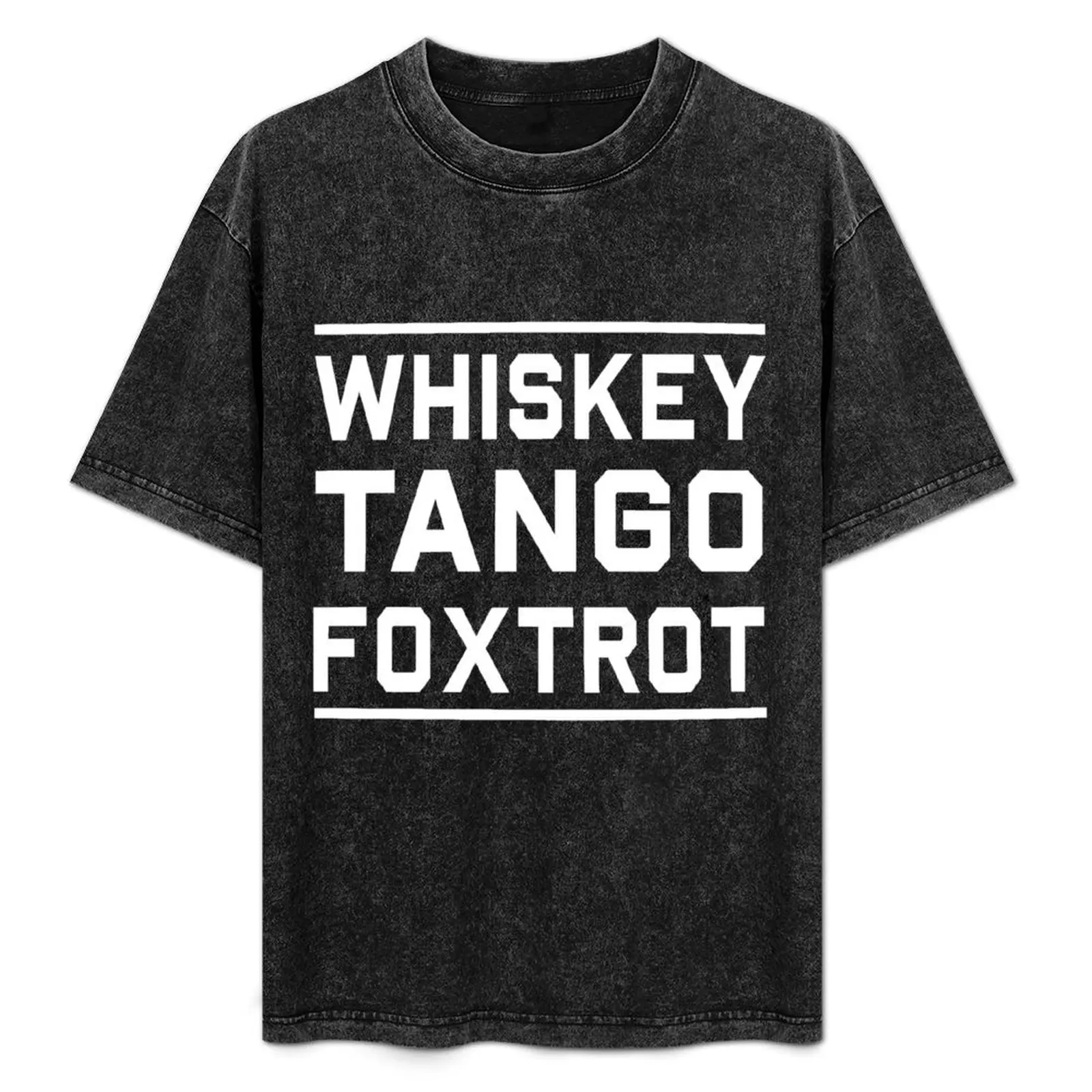 

Whiskey Tango Foxtrot T-Shirt Large Size Basic Casual T-Shirt