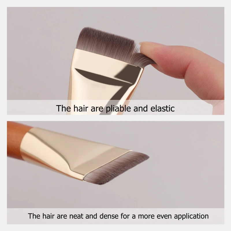 초박형 파운데이션 메이크업 브러쉬 플랫 탑 앵글드 전문 얼굴 윤곽 메이크업 브러쉬