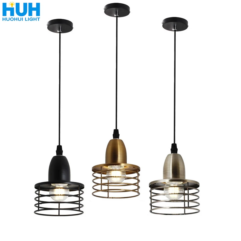 European Restaurant Bar Personality Single Head Chandelier American Electroplating Retro Cafe Corridor Creative Small Chandelier