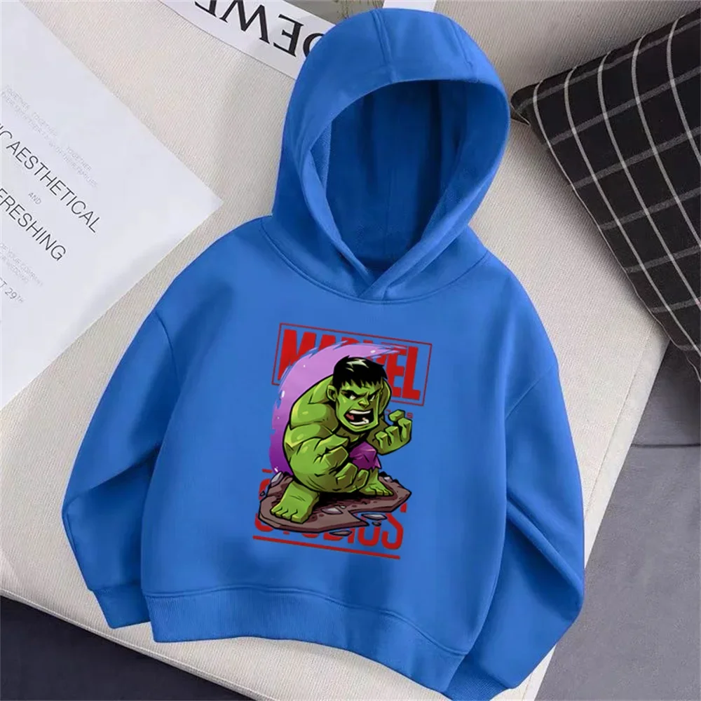 Hulk Print Children's Clothing Kids Hoodie Casual Sports Sweater Cartoon Tops Suitable for Boys and Girls