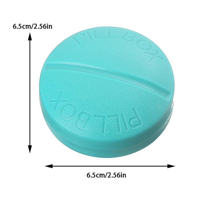 4 Grids Pill Box Round Shape Portable Capsule Tablet Storage Organizer Pill Case For Travel Portable Medicine Tablet Container