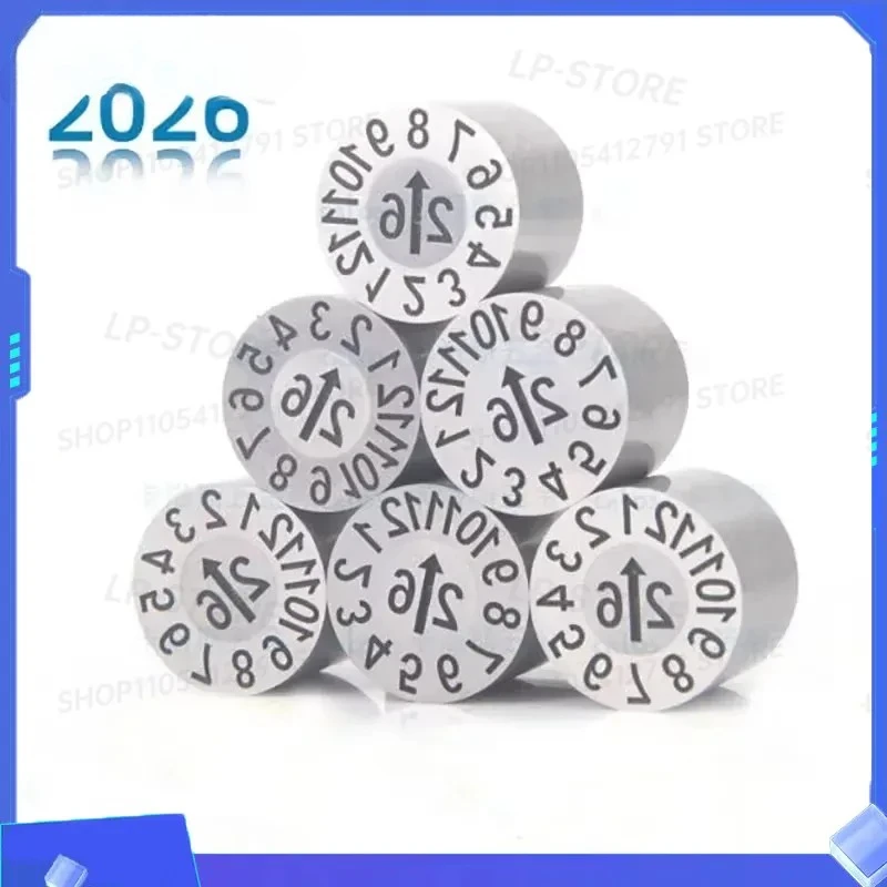 2PCS 10PCS Industrial SUS420 Date Stamp Mold Accessories Date Code Inserts Non Replaceable Core Date Marked Pins